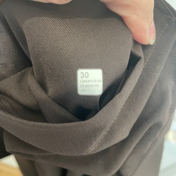 Lululemon Slim-Tapered Twill Trousers Pant Espresso Brown Stretch 30 - Picture 6 of 6